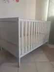 Used IKEA Baby Cot Bed with Mattress - 1