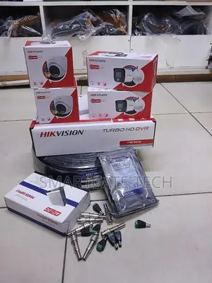 Hikvision 4CH Full Color CCTV Security Kit - 2 Dome + 2 Bullet