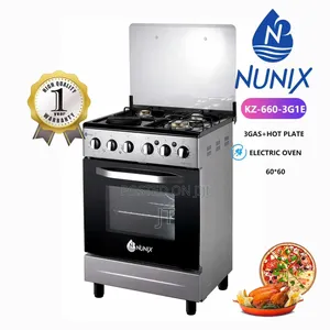 Nunix Standing Cooker 3 Gas + 1 Electric Burner (KZ-660) 60x60