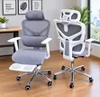 Premium Ergonomic Office Chair with Headrest & Footrest - 2