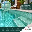 Premium Glass Mosaic Tiles - Bluu na Aqua Green - 3