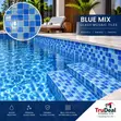 Premium Glass Mosaic Tiles - Bluu na Aqua Green - 4