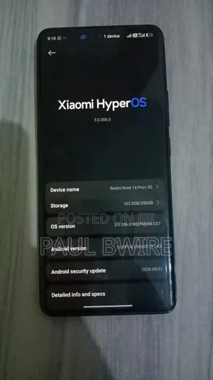 Xiaomi Redmi Note 14 Pro+ 5G 256GB Black
