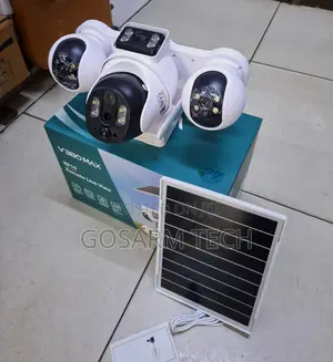 Kamera ya Usalama ya V380 Pro 4G Solar Quad Lens