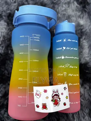 Seti ya Chupa za Maji za Motisha 2-in-1 (2000ml + 750ml)