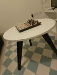 Nordic Round White Coffee Table - 3