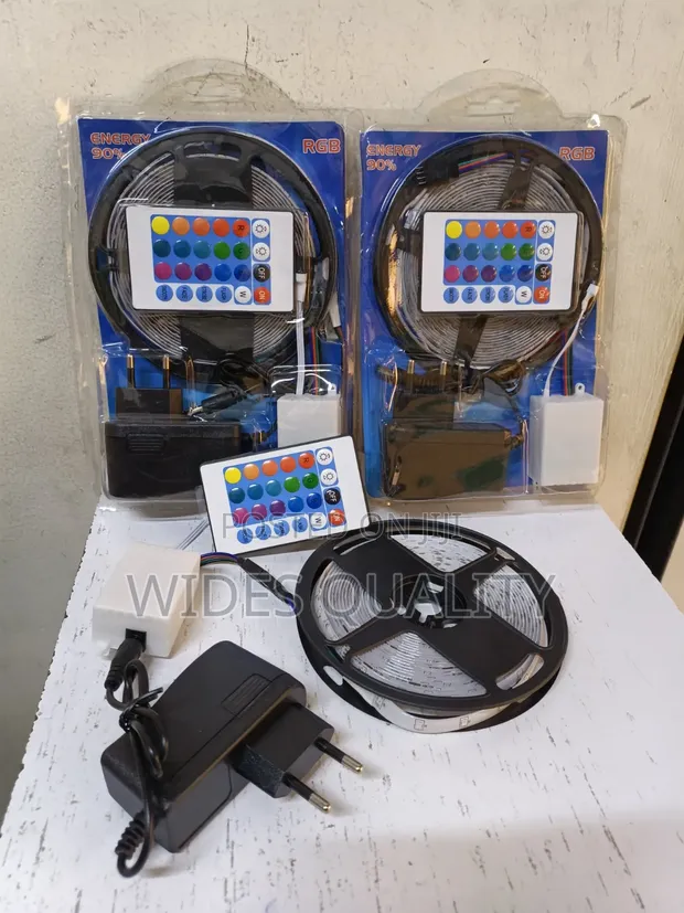 RGB LED Strip Light Kit with Remote - 1