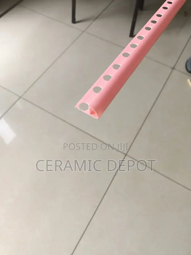 PVC Tile Corner Stripe SC-04 Pink Karibu 2.4m (Mzigo wa 100) - 1
