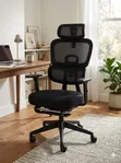 Modern Executive Chair with Adjustable Armrests - 1