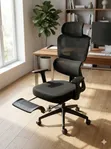 Modern Executive Chair with Adjustable Armrests - 2