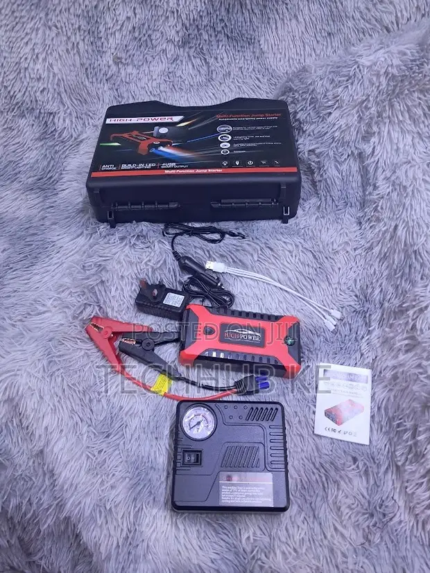 Portable Car Jump Starter with Air Pump - 1