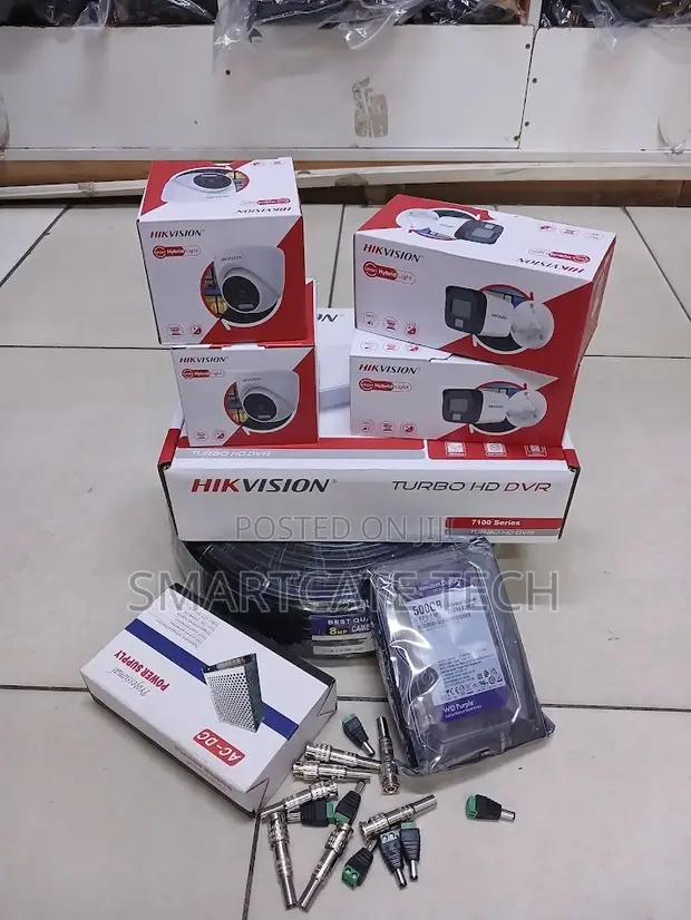 Hikvision 4CH HD CCTV Kit na Kamera 2 Dome & 2 Bullet - 1