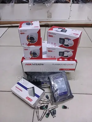 Hikvision 4CH HD CCTV Kit na Kamera 2 Dome & 2 Bullet