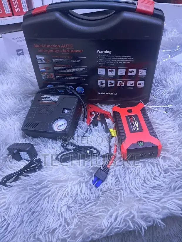 99800mAh High Power Car Jump Starter Power Bank na Air Compressor - 1