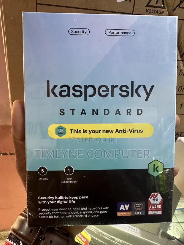 Kaspersky 5 User Antivirus - 1 Year License - 1