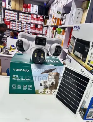 V380MAX BP19 4G 4-Lens Solar Outdoor CCTV Camera
