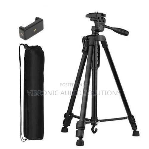 Tripod Stand Nyeusi na Rahisi Kubeba - 1