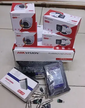 Mfumo wa CCTV wa Hikvision 4CH HD na Kamera za 1080p