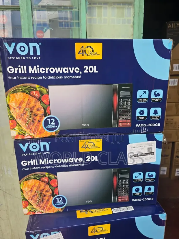 Von Mpya 20L Grill Microwave (VAMG-20DGB) - 1