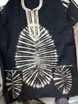Black Patched Kitenge T-Shirt - 1