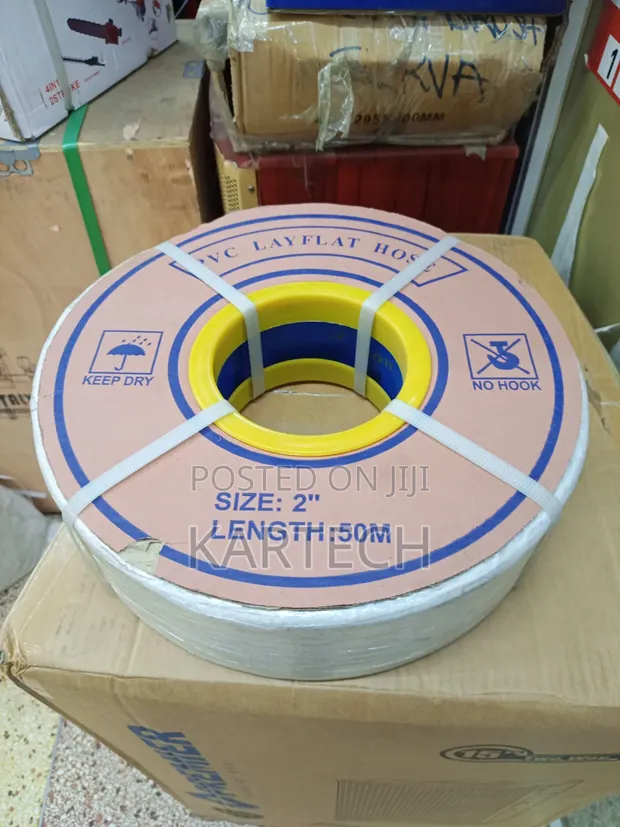 Heavy-Duty 2-Inch Foldable PVC Water Delivery Hose - 50M - 1