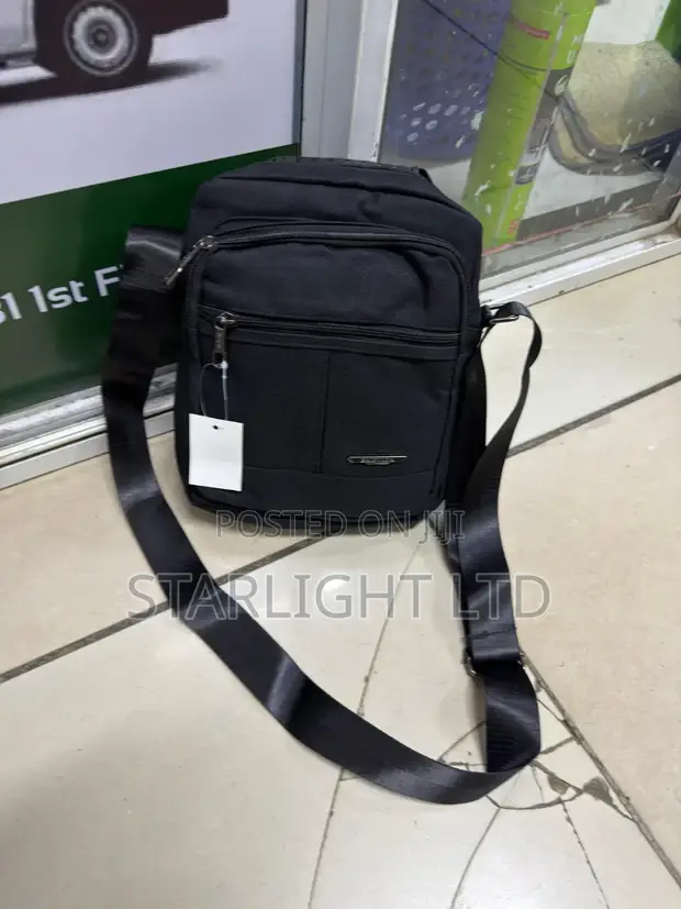 Men's Side/Shoulder Bag with Multiple Compartments - 1