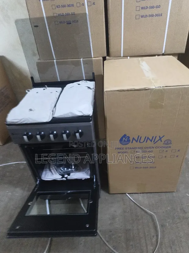 Nunix Cooker ya Kusimama ya Gesi Kamili 50x55cm - 1