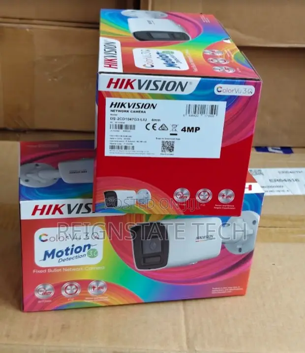 Hikvision 4MP 24/7 Kamera ya Bullet ya IP yenye Rangi na Utambuzi wa Binadamu/Gari - 1