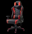 Modern Leather Gaming Chair - Red - 1