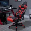 Modern Leather Gaming Chair - Red - 2