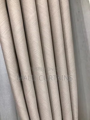 Pazia za Beige Nyeusi za Kuzuia Mwanga