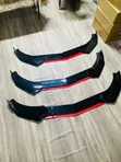Black Red Universal Bumper Lip - 2