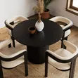 Solid Round Dining Table Set - 1