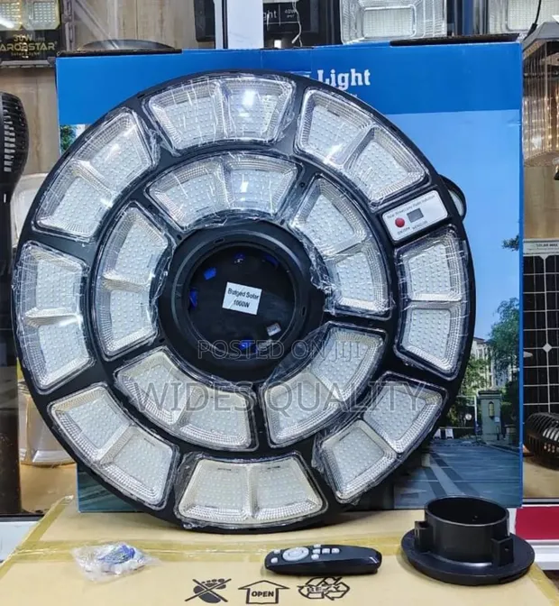 1000W Round UFO LED Solar Street Light - 1