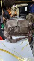Jeep Leather Laptop Bag Rangi ya Kahawia - 2
