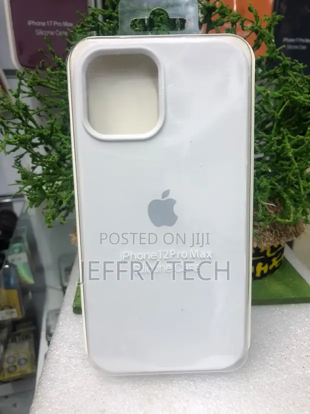 White Silicone Case for iPhone 12 Pro Max - 1