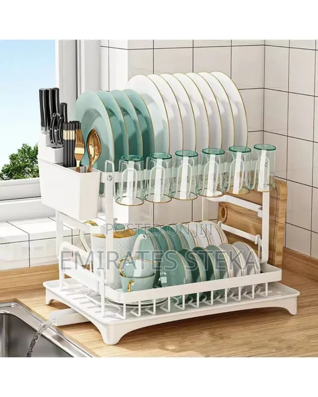 2-Layer Carbon Coated Dish Rack - 1