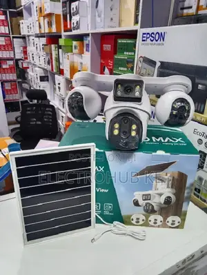 Kamera ya V380MAX BP19 4G Solar yenye Lensi 4