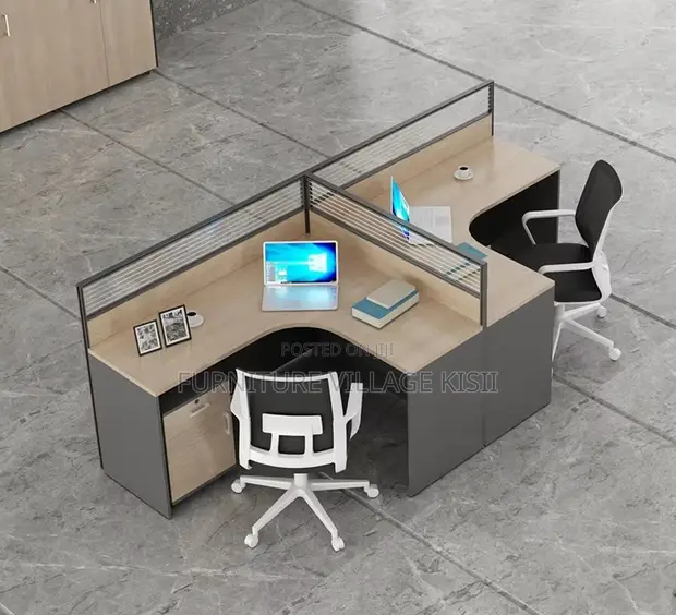 2-Way Open Curved Modular Workstation - 1