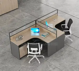 2-Way Open Curved Modular Workstation