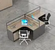 2-Way Open Curved Modular Workstation - 1