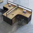 2-Way Open Curved Modular Workstation - 4
