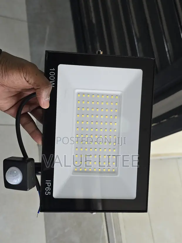 100W AC Floodlight with Motion Sensor - 1