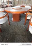Round Solid Dining Table Set with Rotating Top - 2