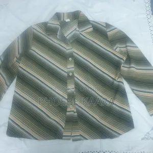 XXL Reclaimed Vintage Diagonal Striped Blouse