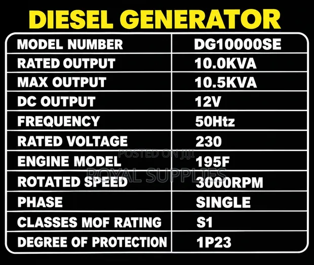 Thompson England 10kVA Silent Diesel Generator (Single Phase) - 1