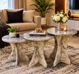 Elegant 3-Piece Marble Coffee Table Set - 1