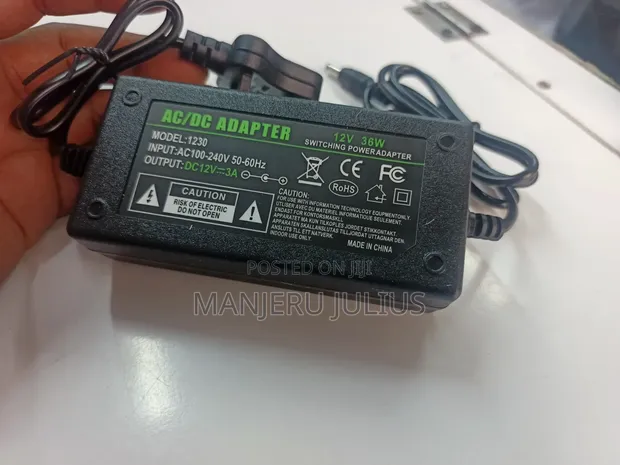 AC/DC Power Adapter Mpya 36W 3A - 1