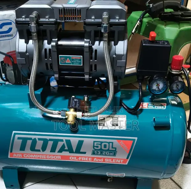 Total 50L Oil-Free Silent Air Compressor 2HP - 1