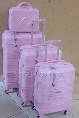Set ya Mizigo ya Kesi 4-in-1 Isiyovunjika - Pink